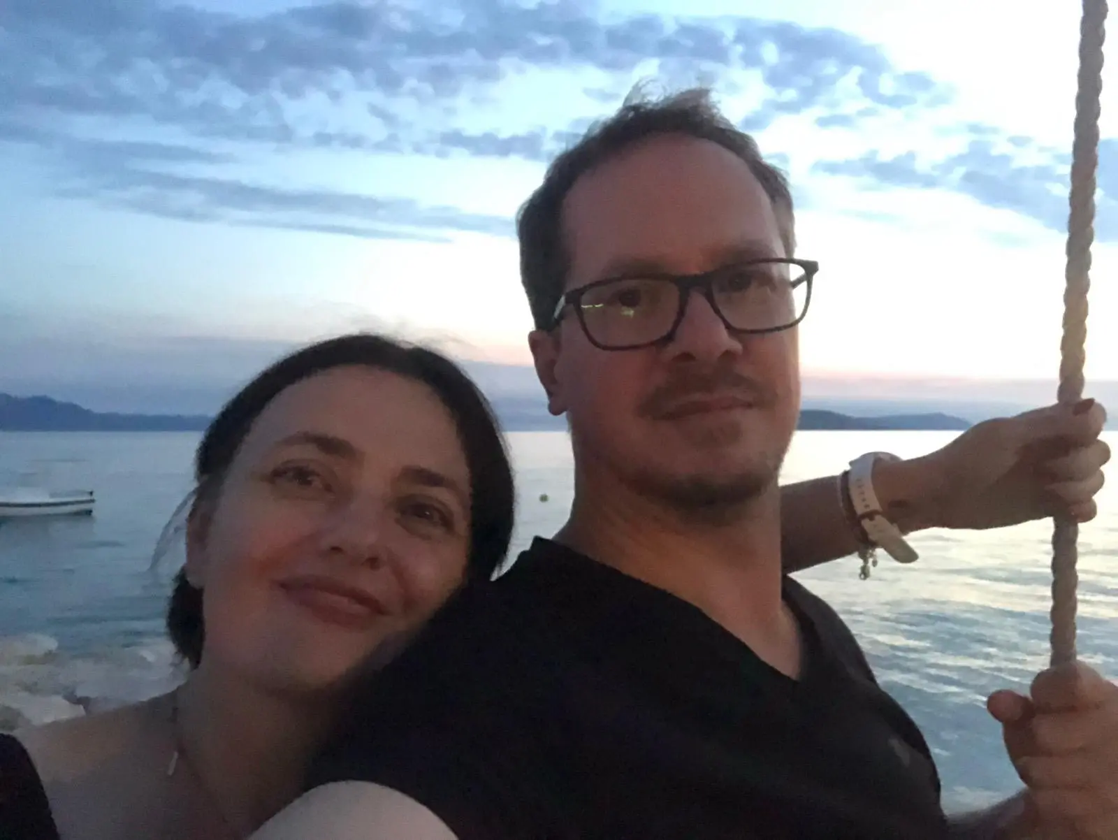 Ľubica Adamková a Rastislav Pokorný pri mori